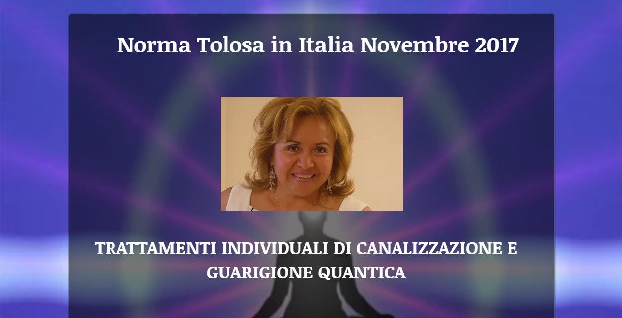Sesiones Cuánticas con Norma Tolosa en Italia